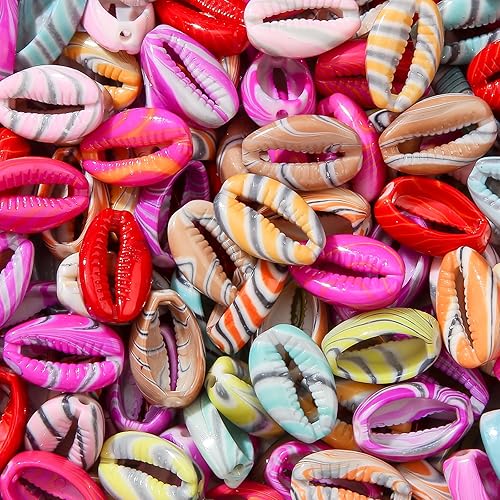 200 cuentas acrílicas de conchas de color, cuentas temáticas de océano y mar, cuentas de verano Hawaii para hacer joyas, kit de cuentas, pulseras,