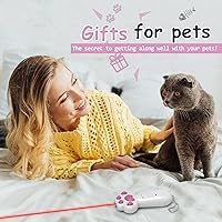 Vista 7 de FYNIGO Interactive Cat Toys for Indoor Cats and Dogs,7 in 1 USB Rechargeable Cat Teaser Toy for Chasing and Exercise