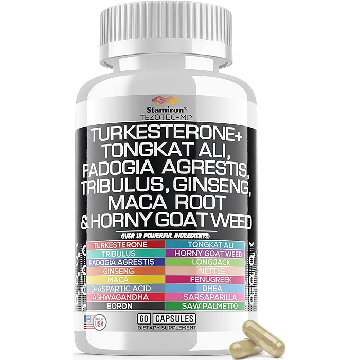 Buy Tongkat Ali 1000mg Fadogia Agrestis 1000mg Maca 1000mg Turkesterone Extract Supplement with