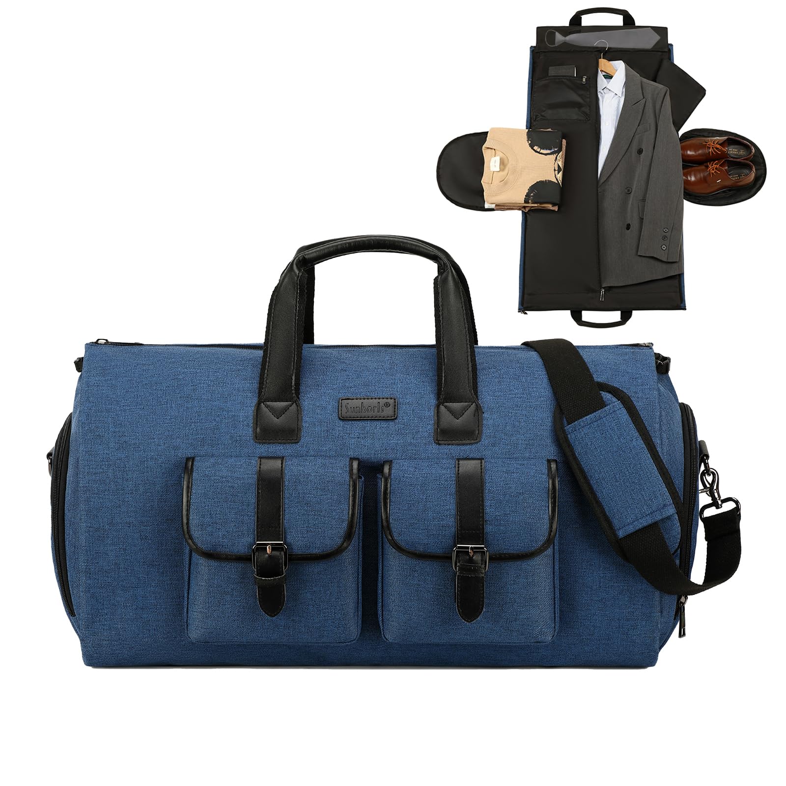 Borsa Da Viaggio 2 In 1 Porta Abiti Convertibile - Borsone/Zaino Con Scomparto Scarpe, Per Uomo E Donna, Lavoro E Vacanze