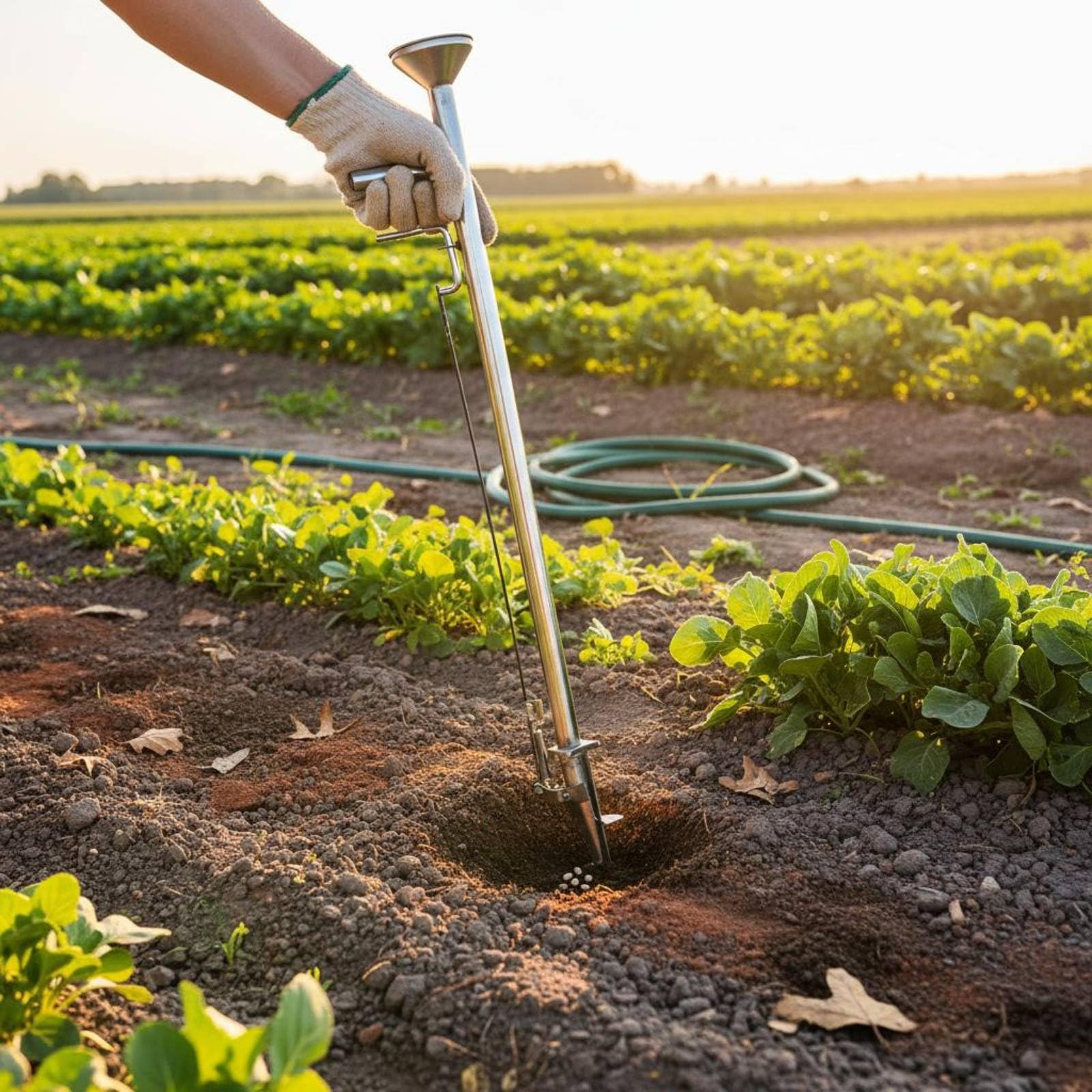 MagiDeal Sembradora Manual Agricola Eficiente para de Semillas Pequeñas y Variedad de Equipada con Cono Reforzado Apta para Tareas Agrícolas de Jardín y Espacios Agrícolas Menos De, 28 Mm