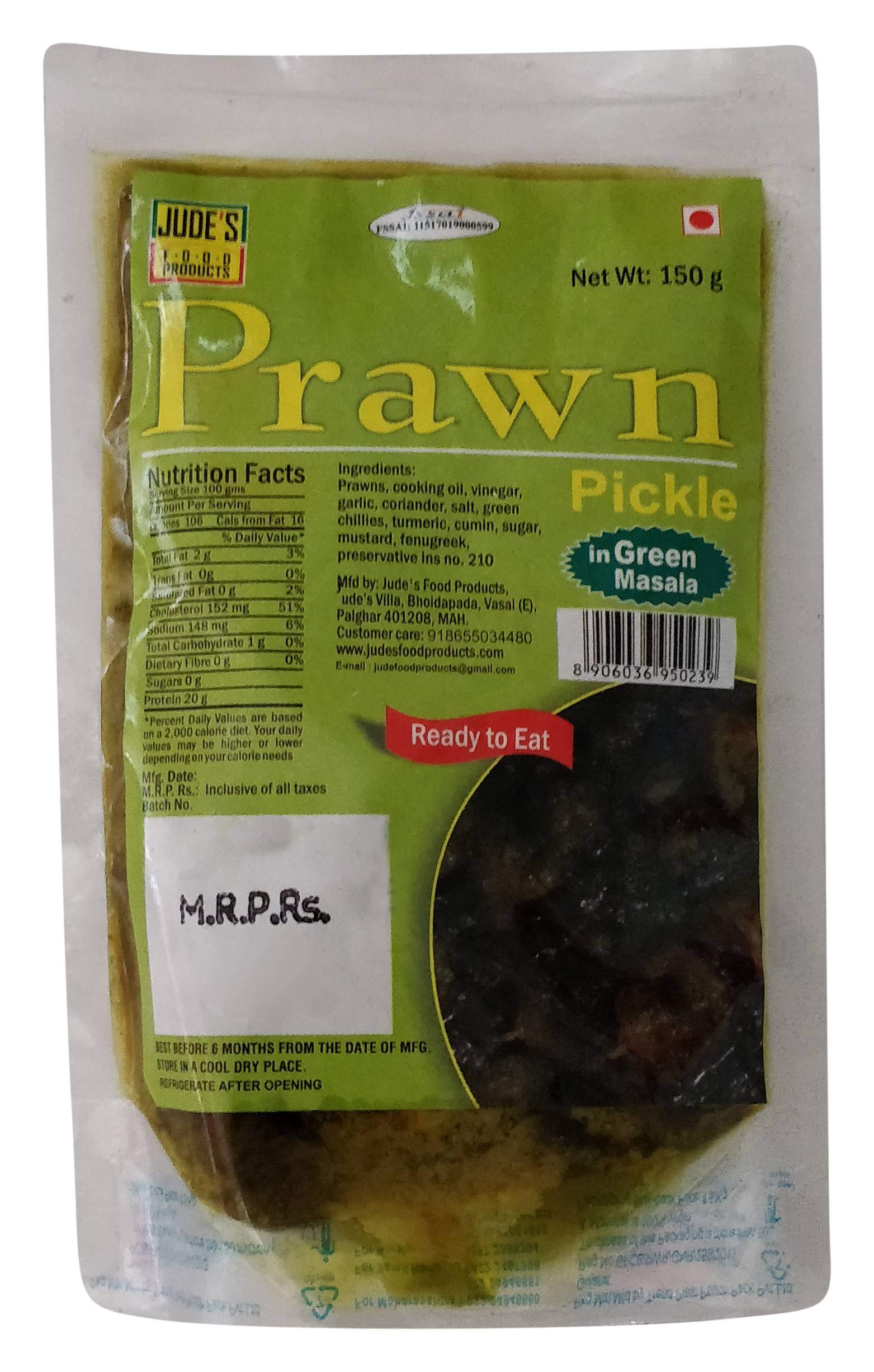 See full amazon price history chart for Judes Food Products - Green Masala Prawn Pickle | Flavourful Fresh Prawn Pickle | Ready to Eat | Non-Veg Pickle | Fresh Prawns, Seafood | 150 gms Judes Food Products - Green Masala Prawn Pickle | Flavourful Fresh Prawn Pickle | Ready to Eat | Non-Veg Pickle | Fresh Prawns, Seafood | 150 gms (B07TH97S63) Amazon Price History, Amazon Price Tracker