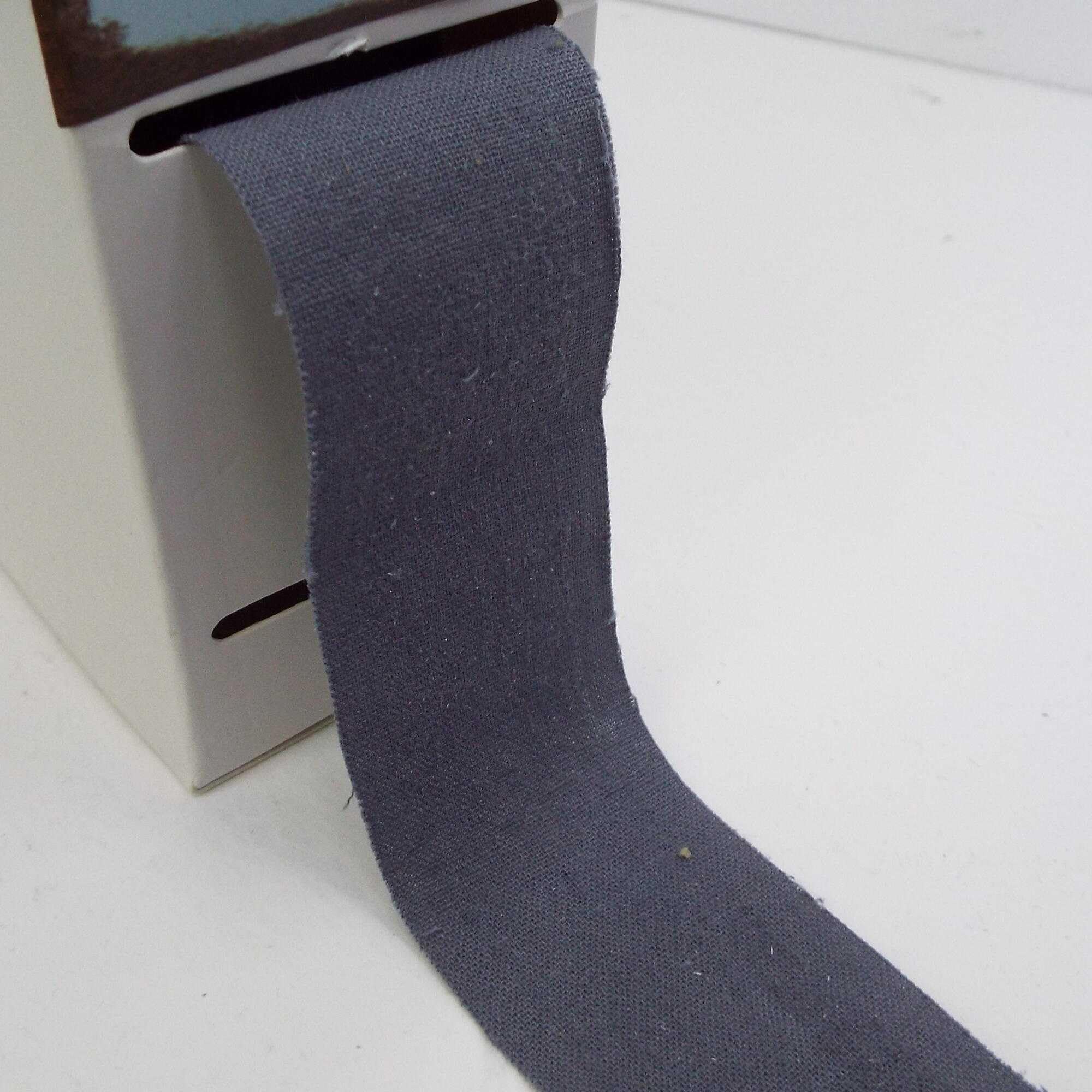 Iron On Fabric Cotton Tape 35mm 956D, 018 Middle Grey, 2 Metres