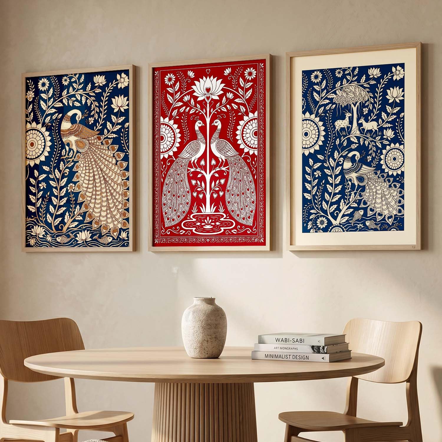 Madhubani Wall Art - Indian Traditional Painting -27