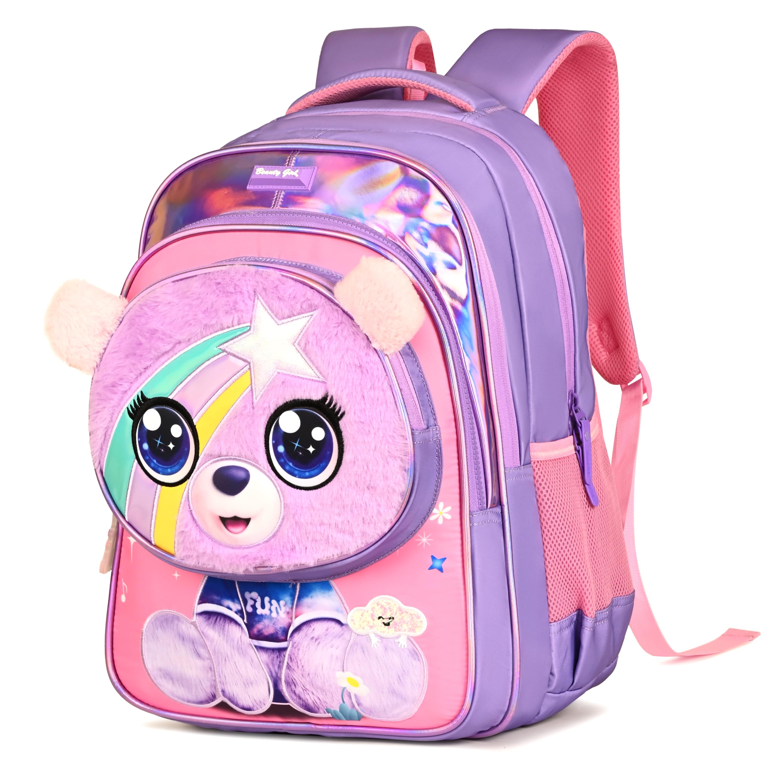 beauty girls BY HOTSHOT FURRY CAT_1662|school bag for girls|kids bag |18 inch|backpack for girls |water resistant|32L school bags-picture-36