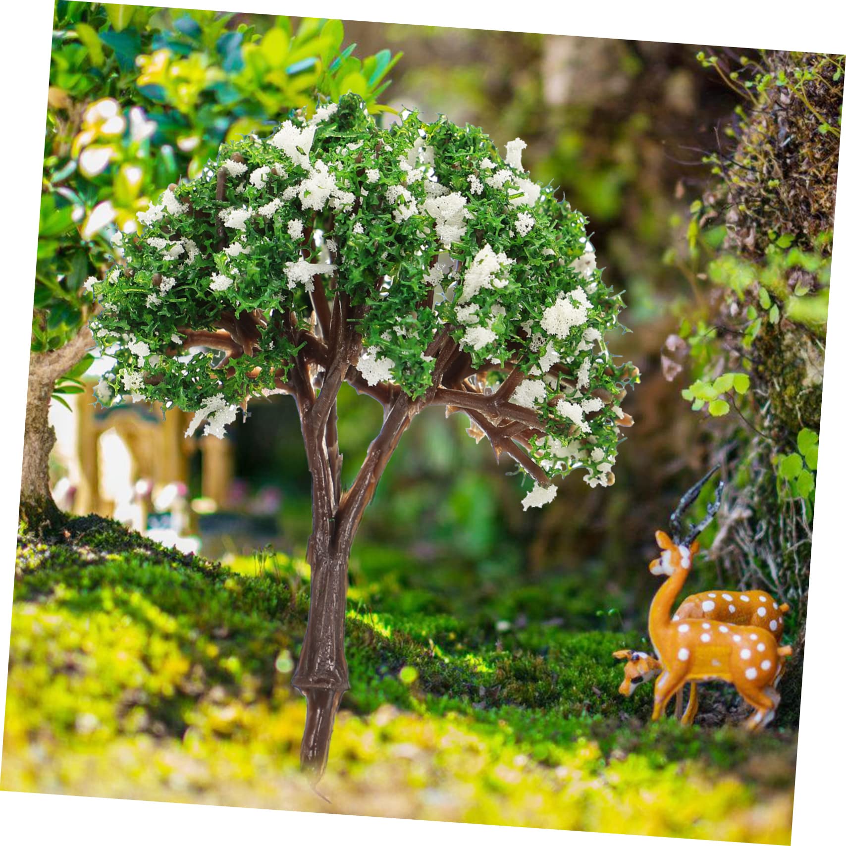 Cabilock Modelli di Palma in Plastica Pvc per Micro Paesaggio, Alberi Fai da Te in Miniatura