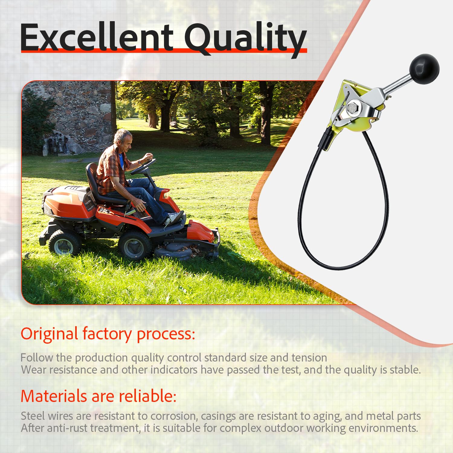 Amazon.com: XVRTJ 064-8057-00 Mower Brake Cable Fits Bad Boy Brake