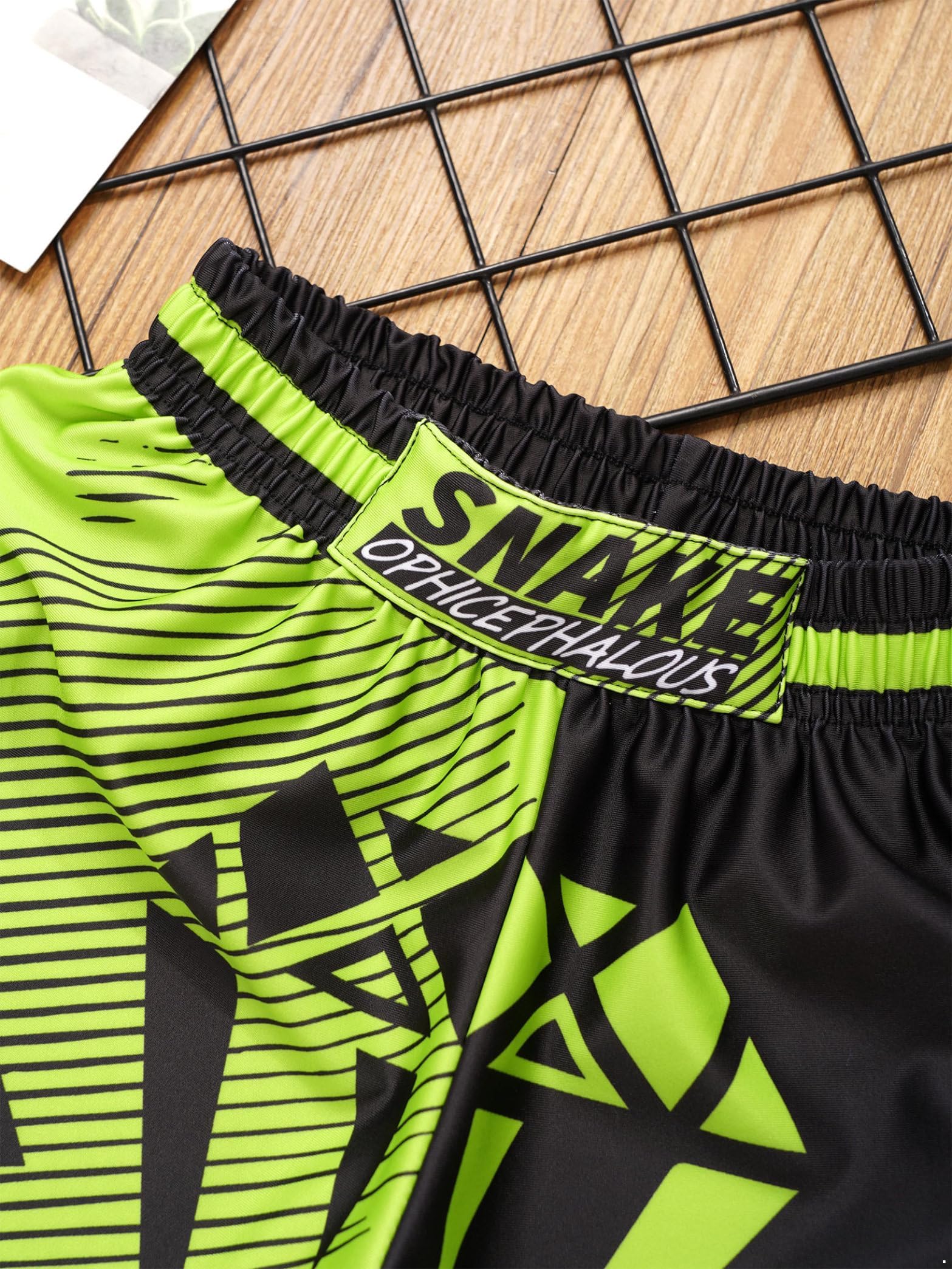 Pantalones cortos de boxeo para niños y niñas, para Muay Thai, artes marciales, kickboxing