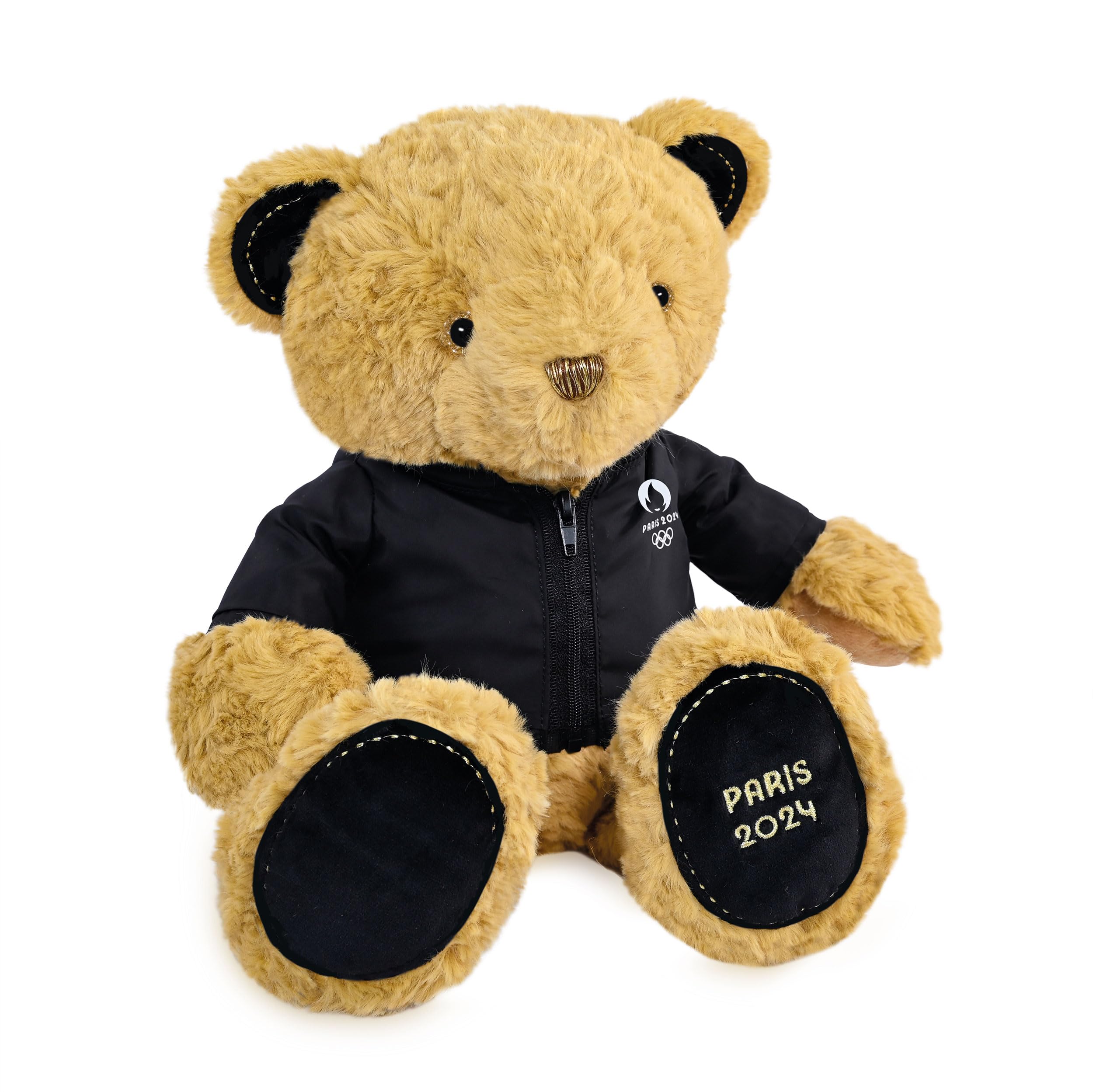 Doudou et Compagnie - Lizenz JO Paris 2024 Olympique et Paralympical 2024-Bär, JO2450, Premium-Bär-Jacke, 37 cm