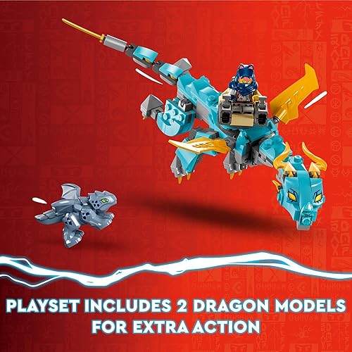 Miniatura 5 de LEGO NINJAGO Destiny's Bounty - Carrera contra el tiempo 71797 juguete de construcción cuenta con un dirigible ninja, 2 dragones y 6 minifiguras,