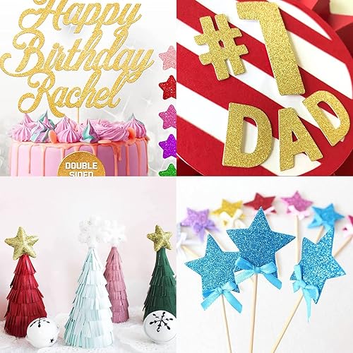 Miniatura 4 de Cartulina verde con purpurina de 12 x 12 pulgadas, papel de doble cara para Cricut, cartulina gruesa para hacer tarjetas, álbumes de recortes,