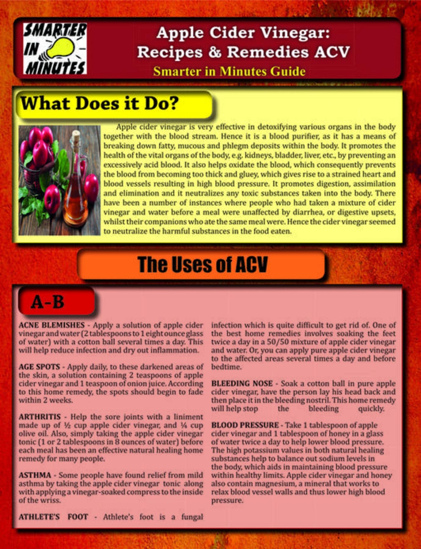Apple Cider Vinegar: Recipes & Remedies ACV