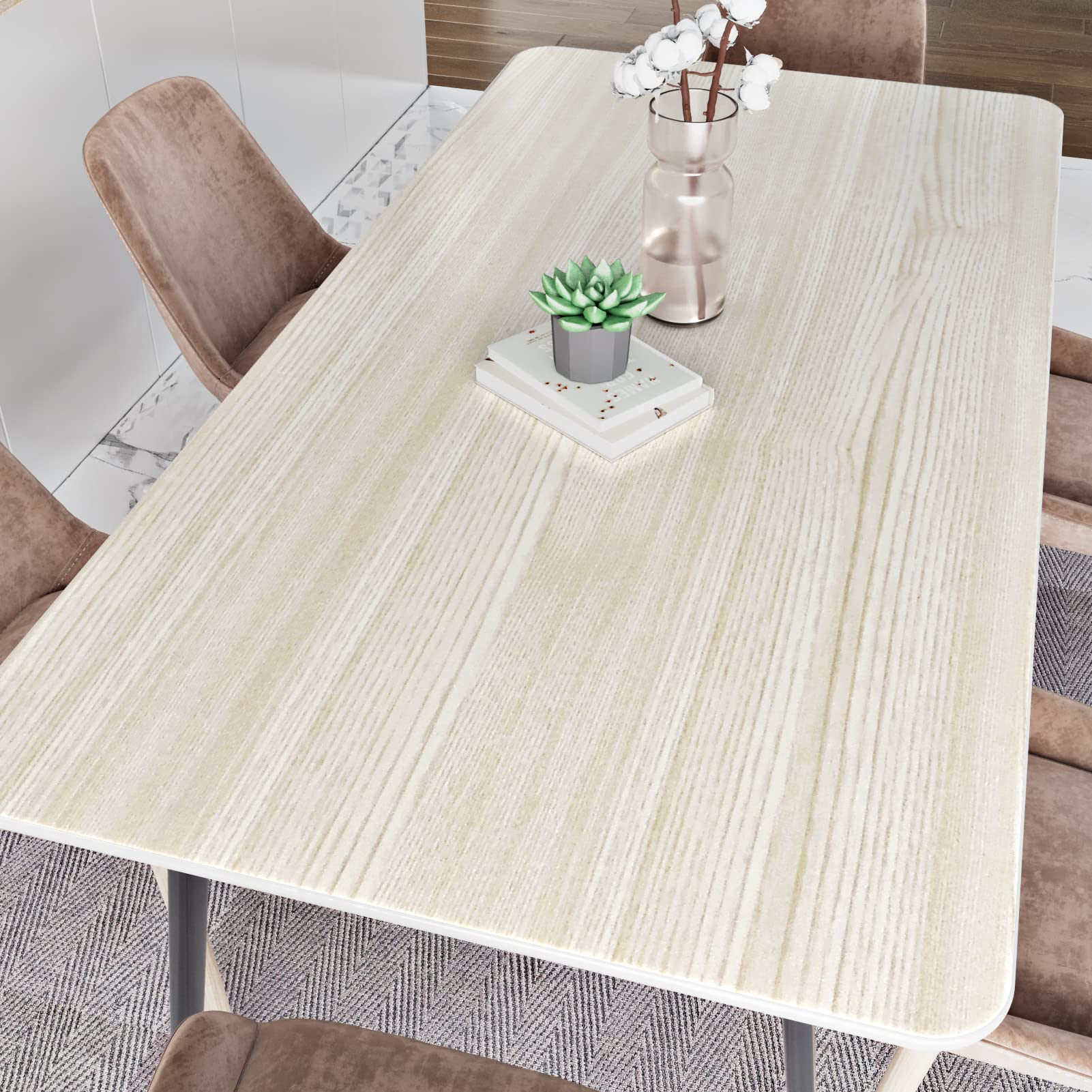 HotDecor Wood Effect Sticky Back Plastic Self Adhesive Wallpaper 60CM x 300CM Worktop Vinyl Covering Living Room Kitchen Wallpaper Table Vinyl Wrap for Kitchen Cupboards