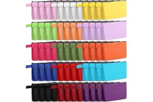 Canvas Makeup Bags Bulk - 60 Pieces Travel Cosmetic & Toiletry, Blank Makeup Pouch