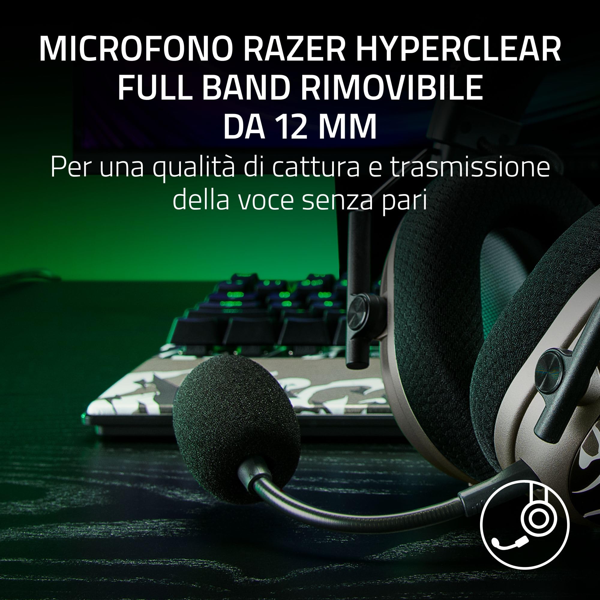 Razer BlackShark V3 Pro NiKo Edition - Cuffie wireless ANC da esport - Cancellazione attiva - Driver 50mm - Microfono HyperClear rimovibile - Wireless 2,4 GHz & Bluetooth - FPS - PC/Mac | NiKo