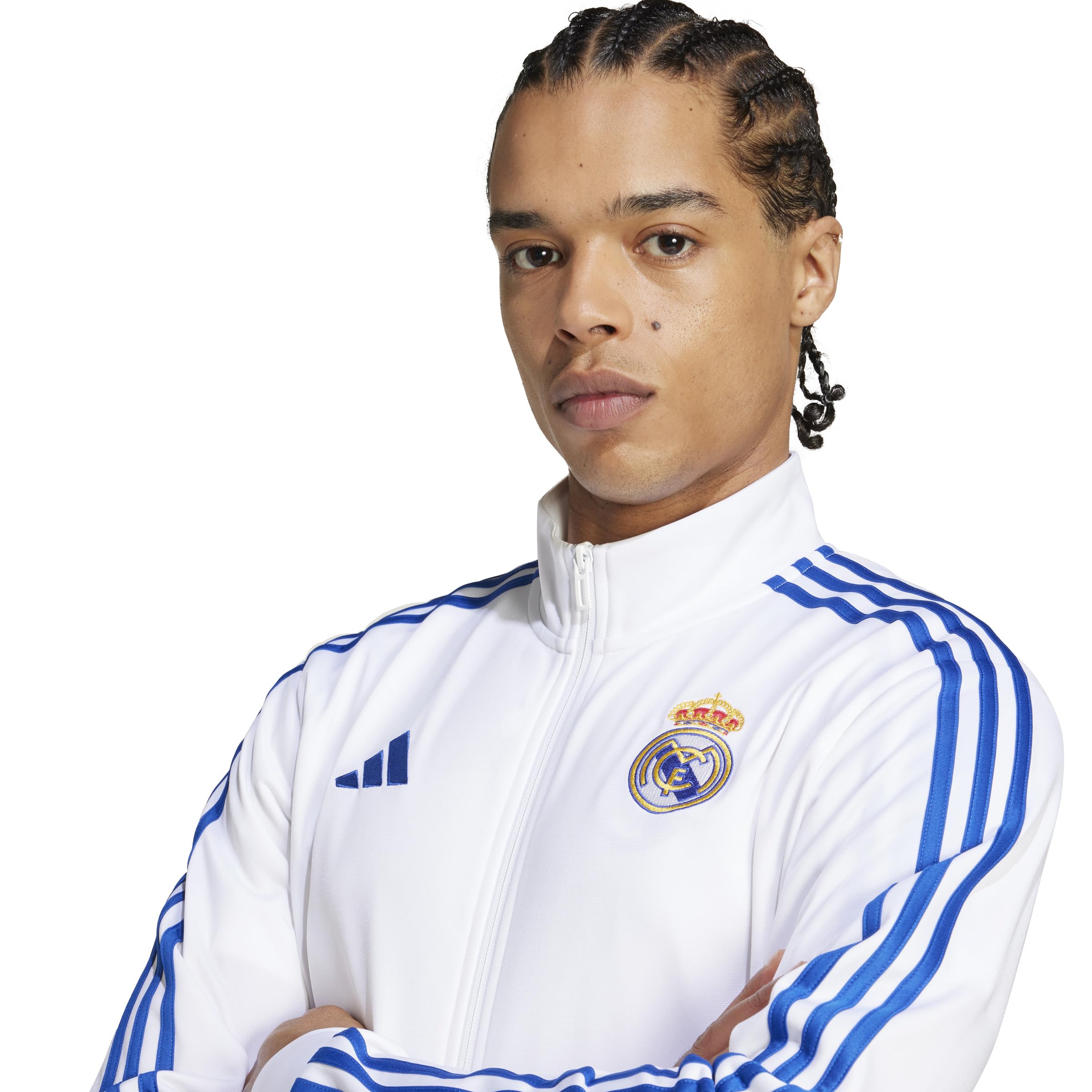 ADIDAS Chamarra Real Madrid DNA Track Top Hombre Fútbol Blanco L
