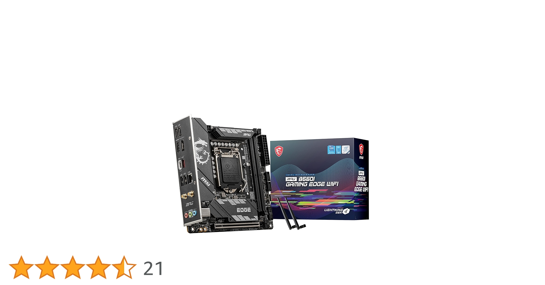 マザーボード msi MPG B560I GAMING EDGE WIFI MSI MPG B560I GAMING EDGE WIFI インテル 500シリーズ LGA1200