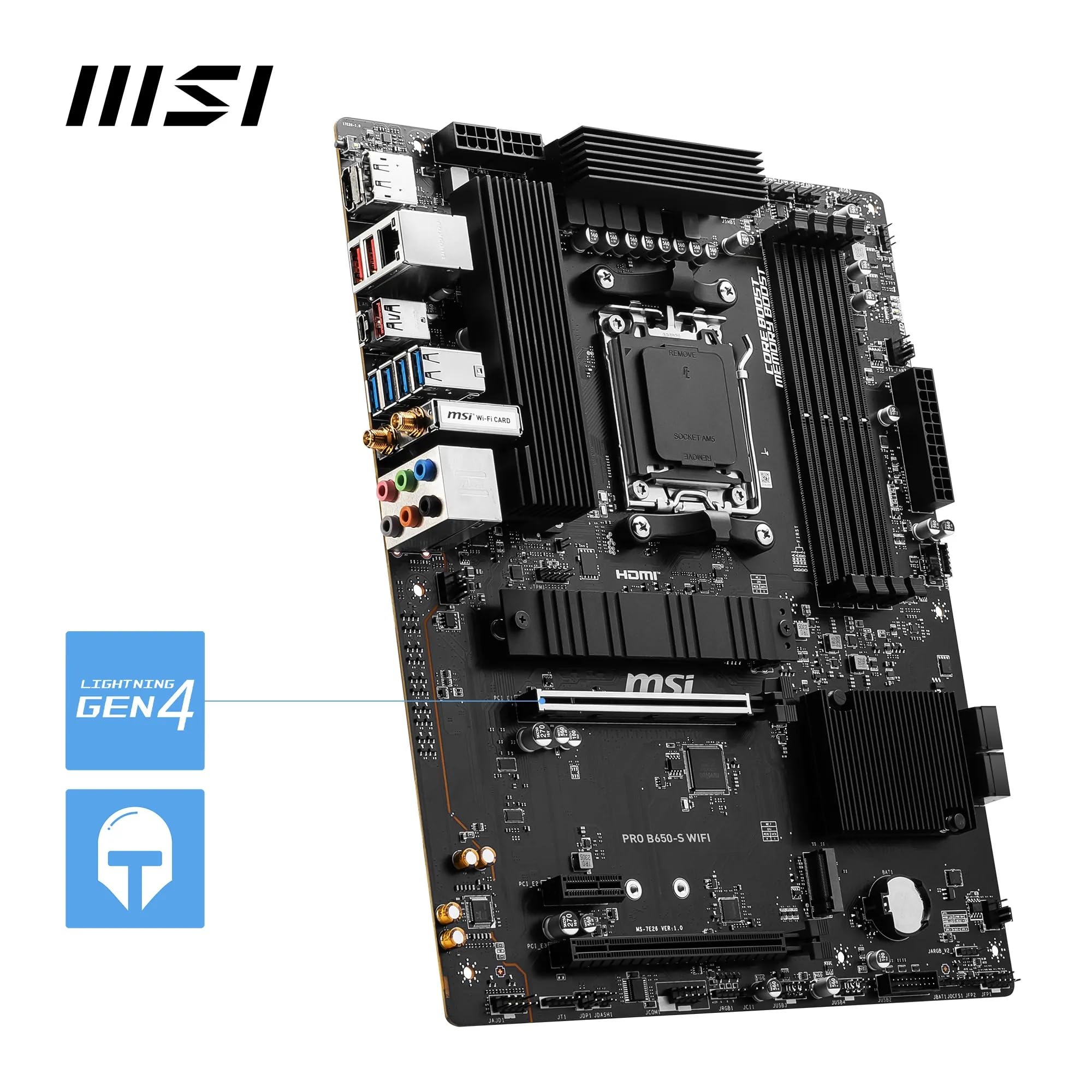 RYZEN5 7500F MSI PRO B650-S WIFIメモリセット Amazon.com: MSI PRO B650-S WIFI Motherboard, ATX - Supports AMD
