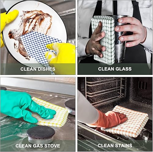 Miniatura 5 de Nialnant 8 toallas verde+verde azulado+azul+verde oscuro