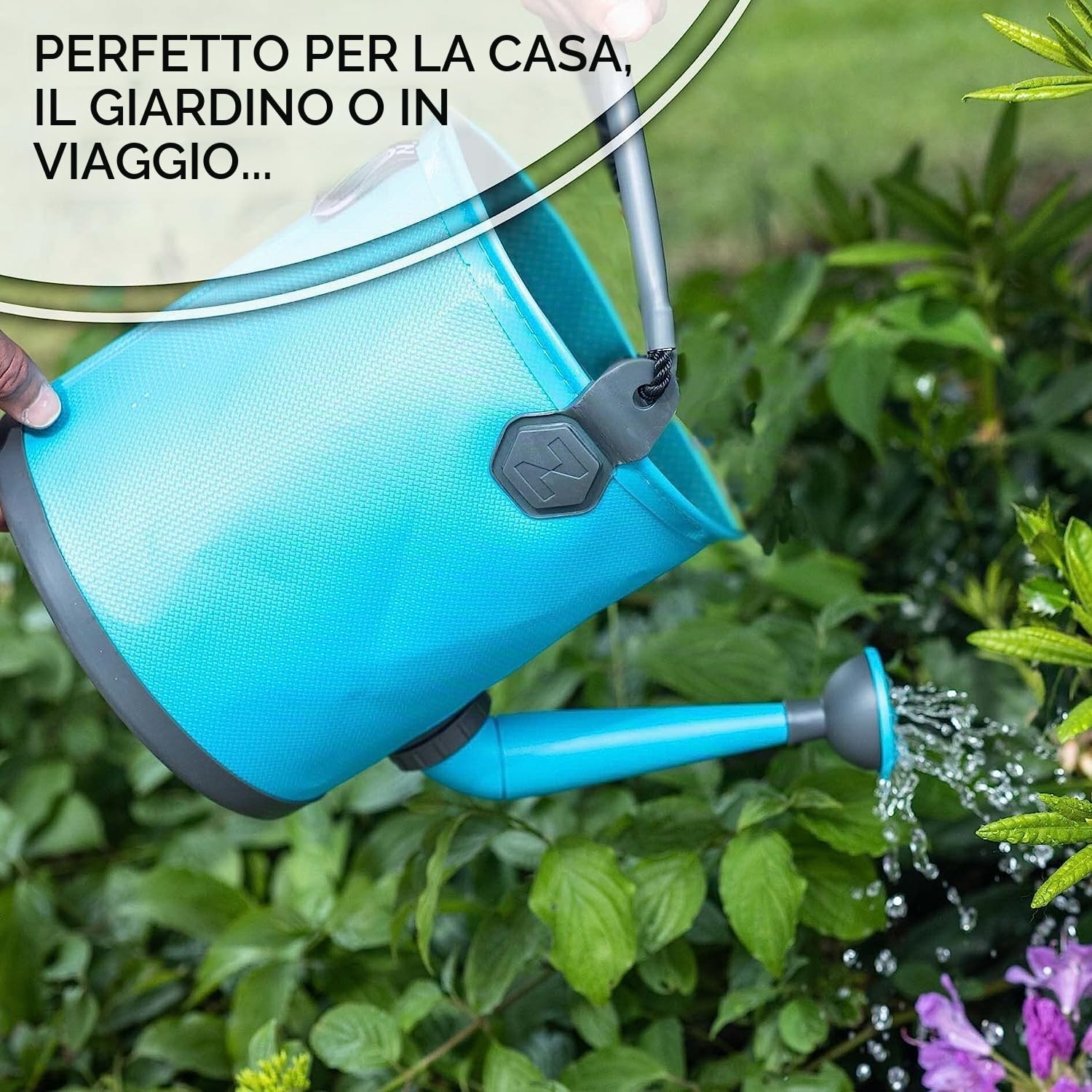 Colapz Annaffiatoio Pieghevole 7L e Secchio 9L per Campeggio | Annaffia, riempi il serbatoio e risparmia spazio con un unico accessorio versatile