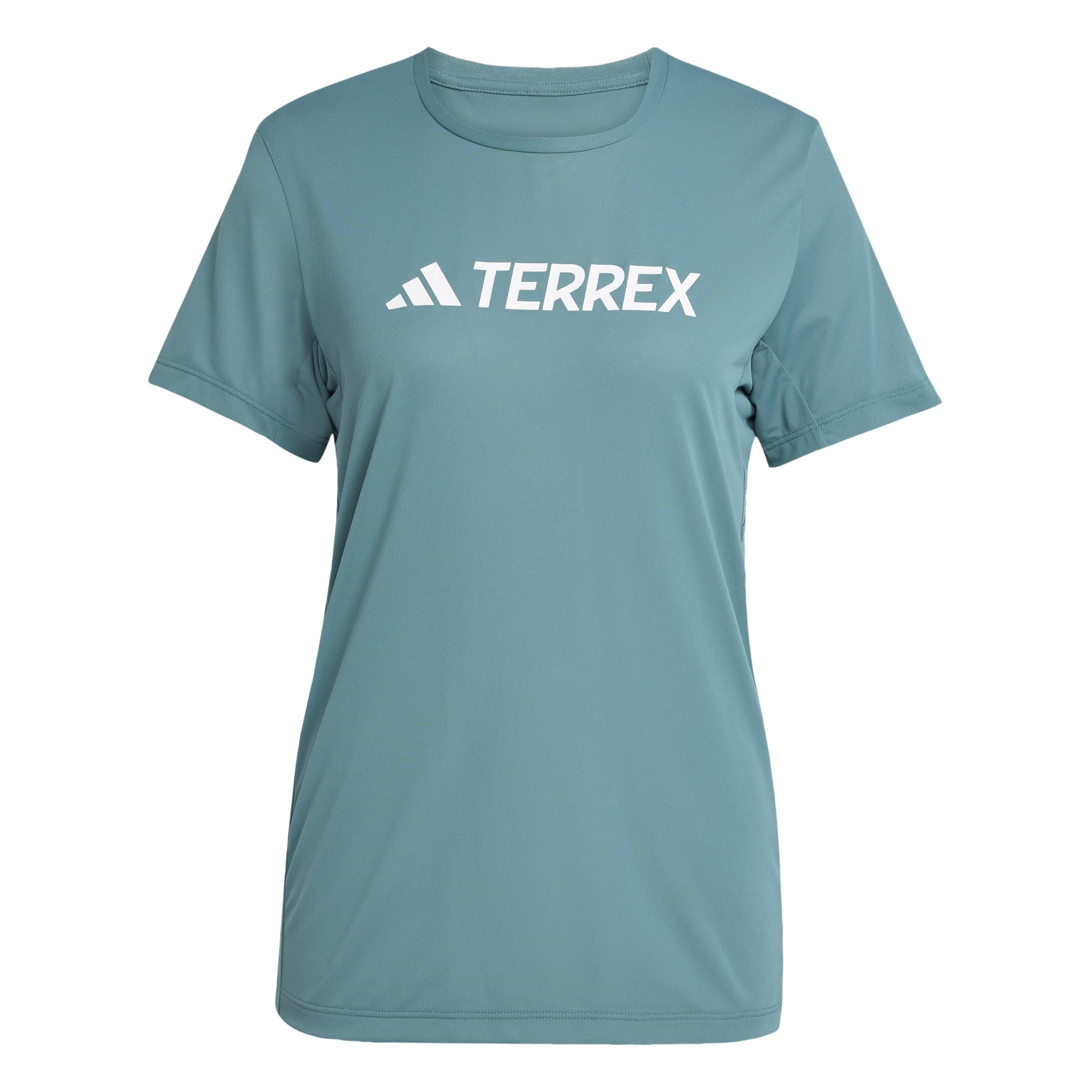 adidas Women's Terrex Multi Climacool Logo Tech T-Shirt, preloved Teal, XS