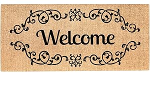 Evergreen Sassafras Welcome Scroll Interchangeable Entrance Doormat