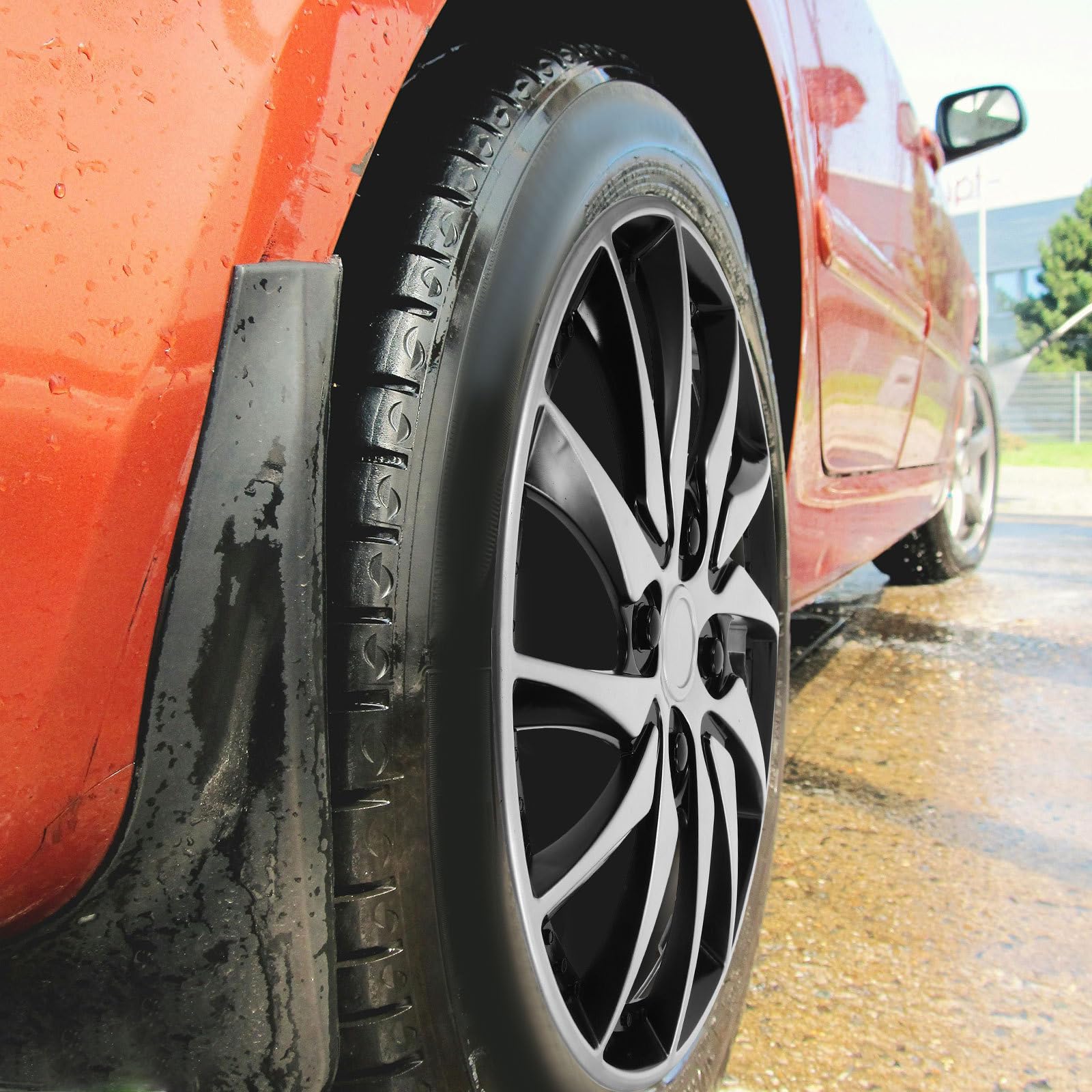 VICASKY Hubcap Accessory Silver Hubcap - Hubcap 14 Inch Car Wheel Case Hubcap 14 Inch Hubcap 14 Inch Hubcap for Car Hub Auto Refit Accessory Silver Black Wheel Cover 14 Inch Hubcap(Only 1pc)