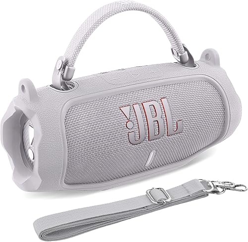 Miniatura 82 de Funda de silicona compatible con JBL Charge 5 portátil impermeable Bluetooth altavoz (funda de silicona negra) Negro cubierta,azul