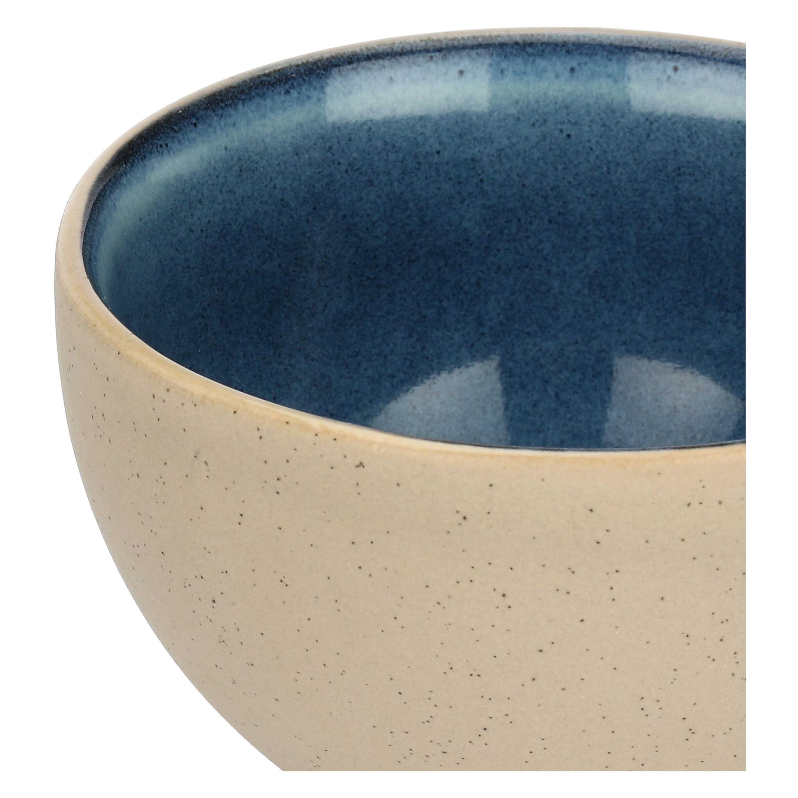 Rose&Tulipani - Coppetta Frutta Blu in gres, diametro 11.5 cm, collezione Arpeggio