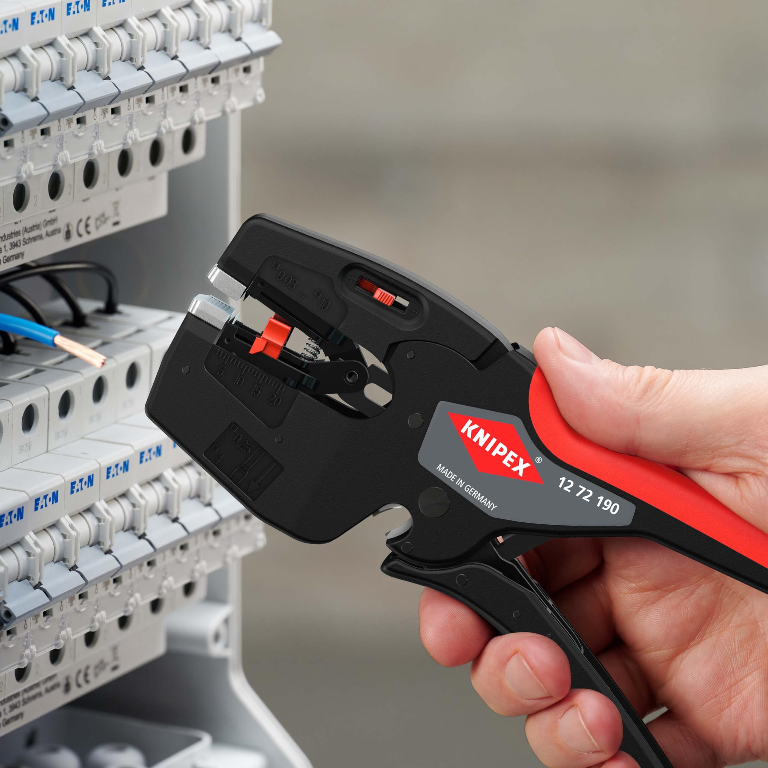 KNIPEX NexStrip 190 mm 12 72 190 Herramienta multifuncional para electricistas