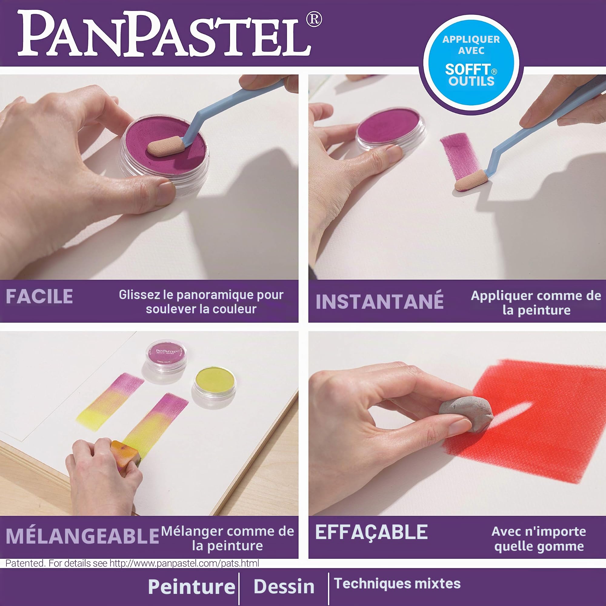 PanPastel Colorfin, kit de créateur Lia Griffith 7 couleurs pastels d'artistes (30083)