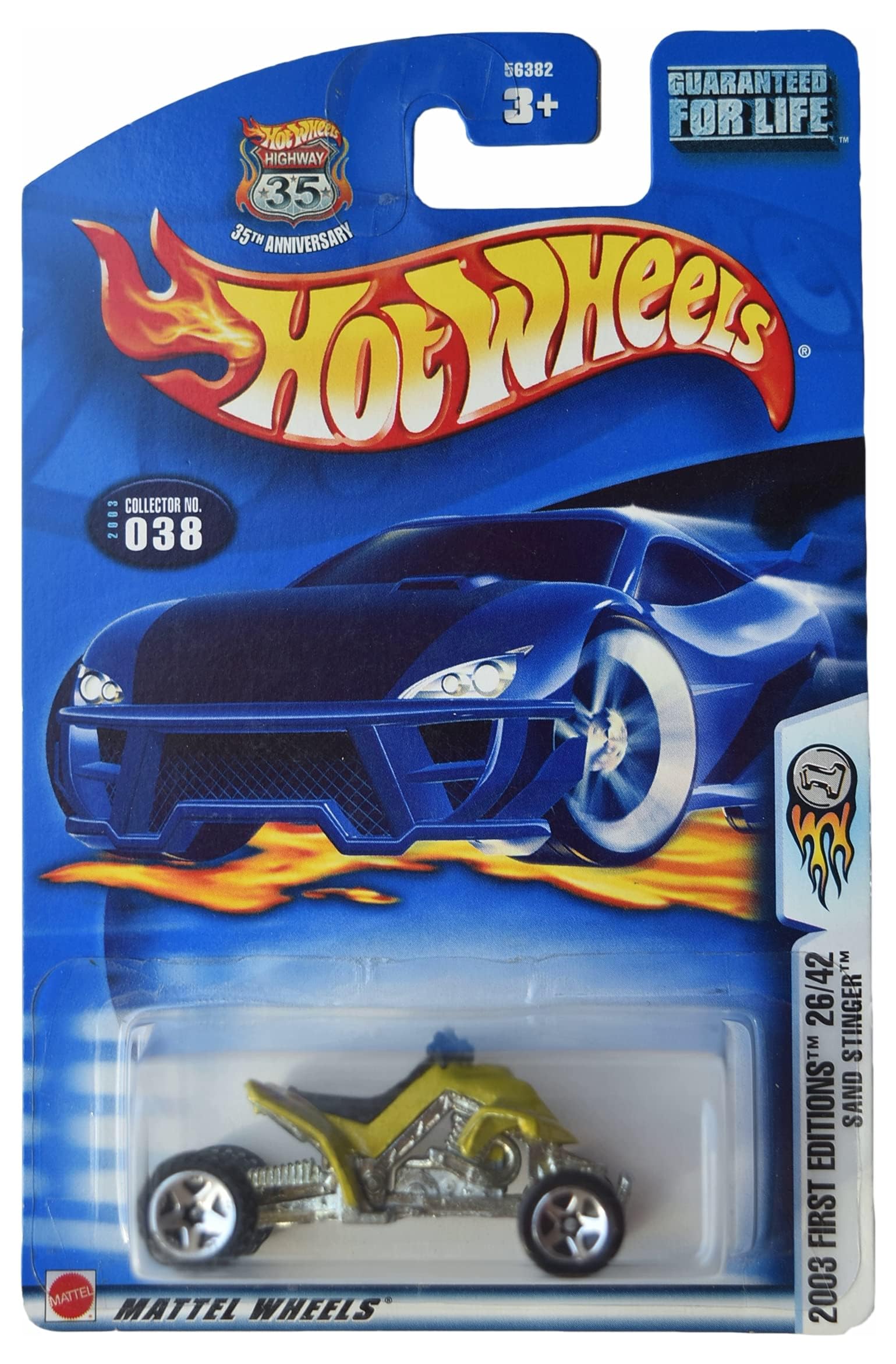 Hot Wheels Sand Stinger, 2003 First Editions 26/42 [Green/Black] #38