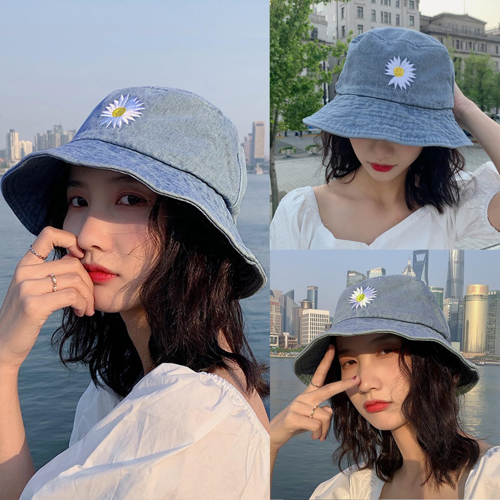 BelleVive Bucket Hats Unisex Sol verano viaje playa gorro de pesca, Bonito gorro de pesca playa para hombre mujer adolescente, Sombrero pescador verano viaje senderismo playa