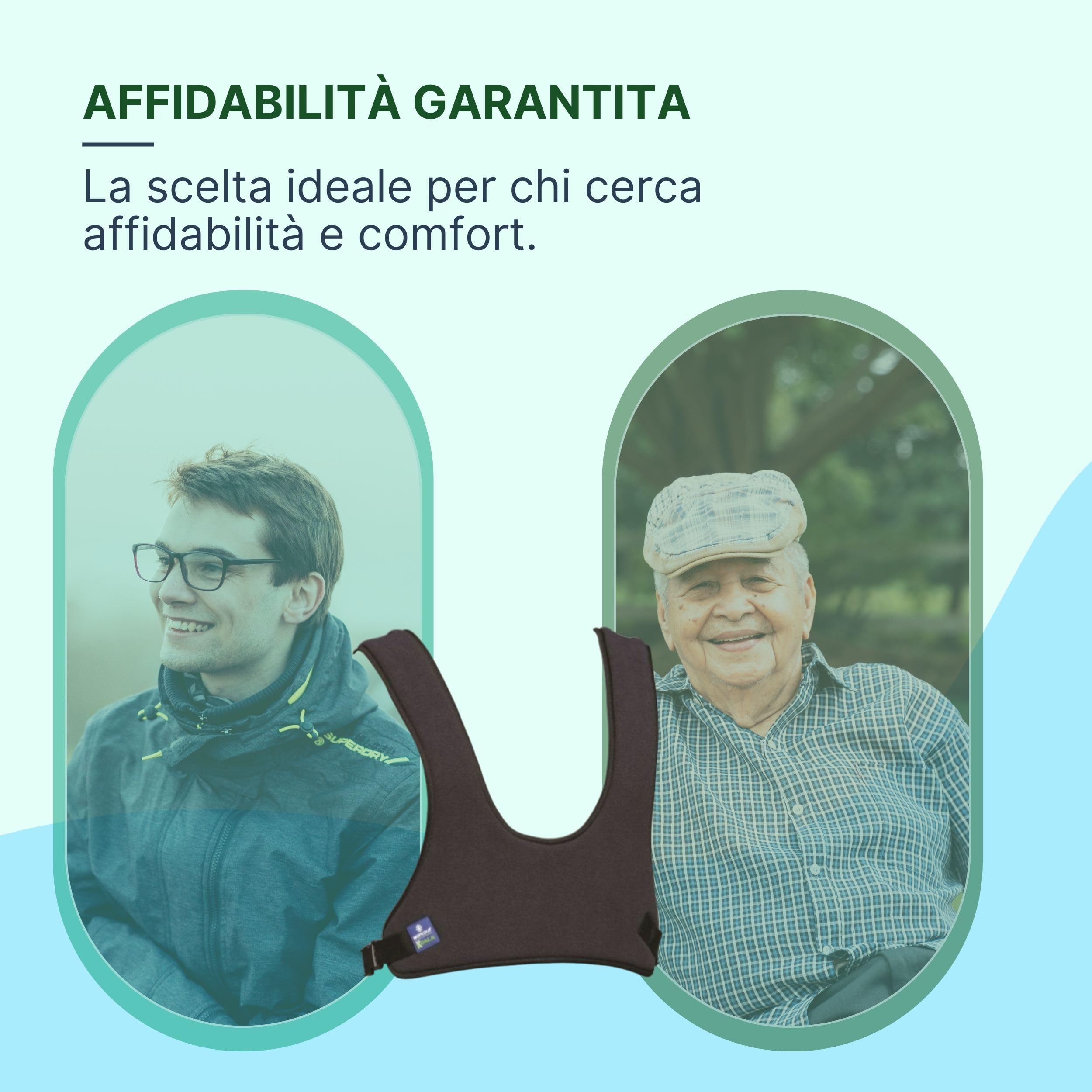Cintura per Sedia a Rotelle Pettorale a Corpetto, Cintura Sedia Rotelle Imbottita e Regolabile con Supporto a X