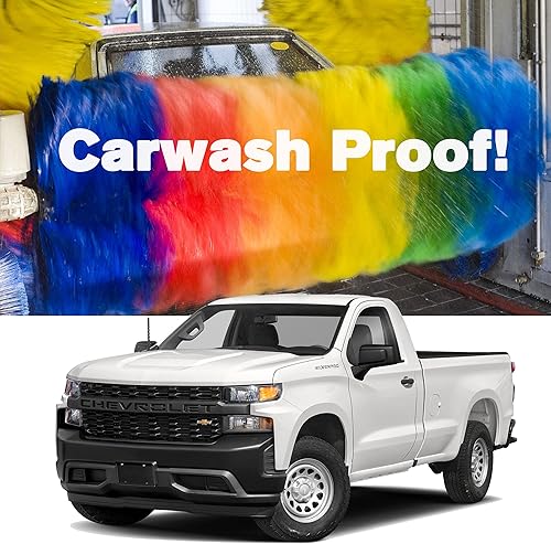 Miniatura 3 de VOFONO Antena de radio para GMC Sierra Chevy Silverado 1500 2500 3500 (2009-2024)  Antena de repuesto directo en espiral de 8.5 pulgadas (rosca M7)