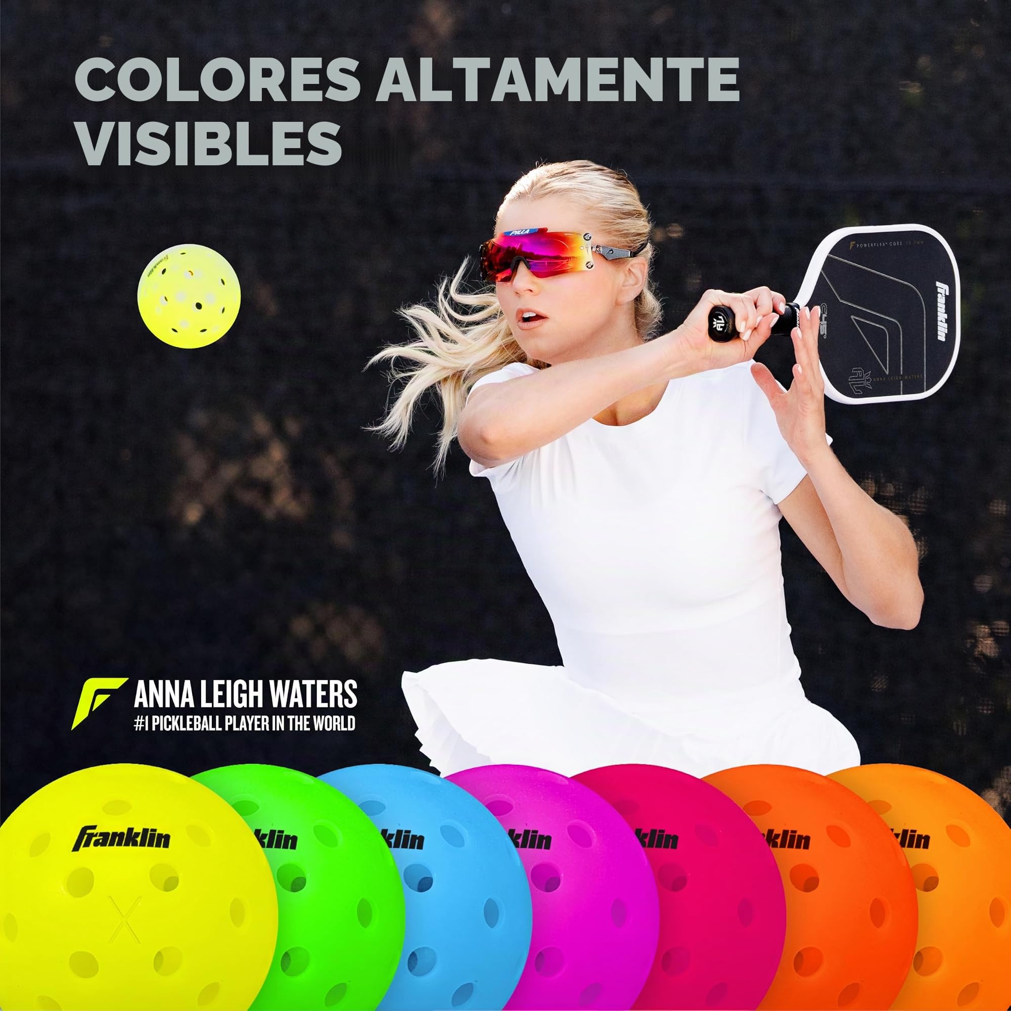 Franklin Sports X-40 Outdoor Pickleballs - USA Pickleball (USAPA) Approved Pickleball Balls - Official US Open Ball