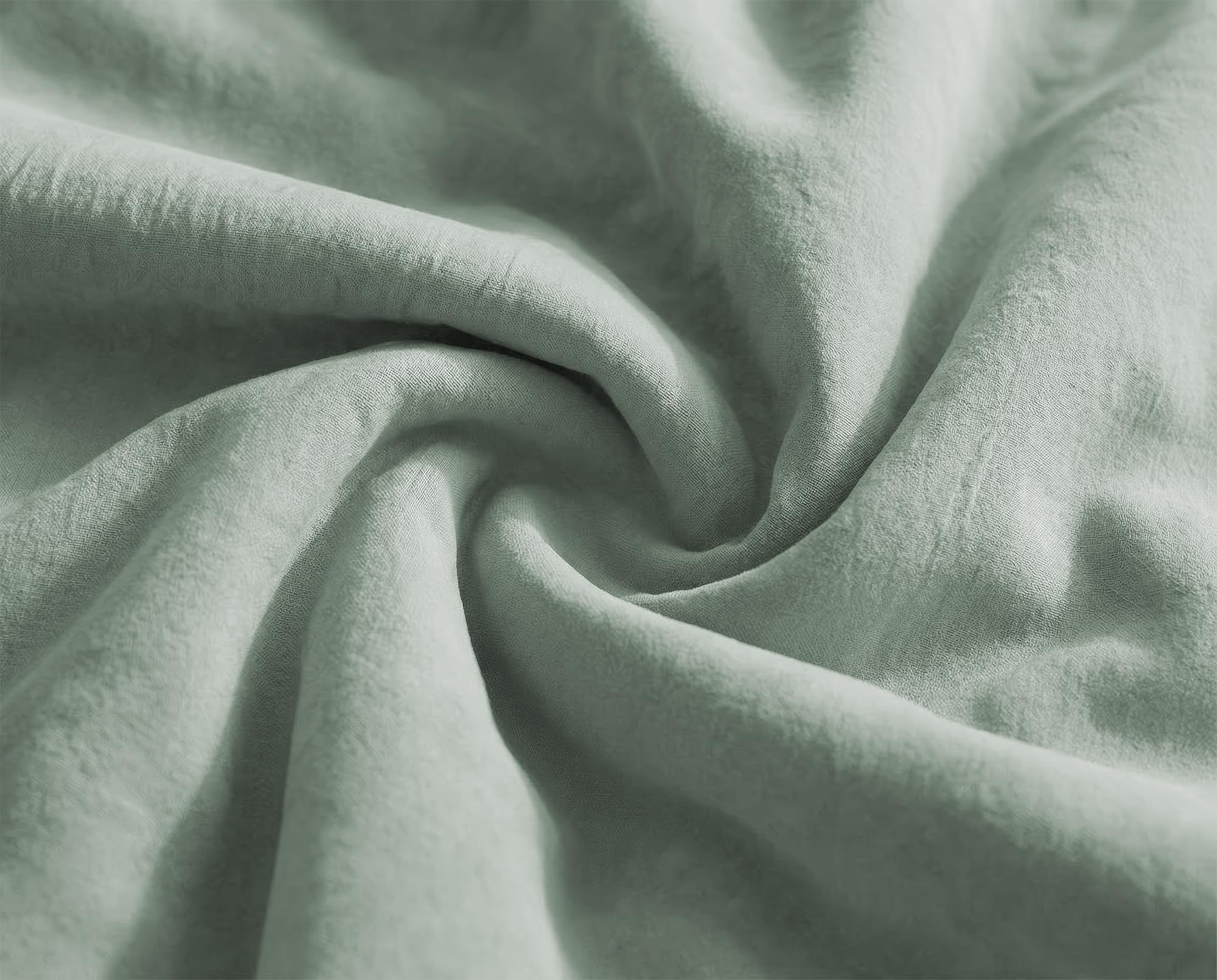 jilda-tex Premium Tencel™ Lyocell Bettwäsche Set 135x200 cm – Stonewashed, superweich, hypoallergen & atmungsaktiv – Oeko-TEX® Made IN Green Zertifiziert (Salbeigrün, 1 TLG. 80x80cm)