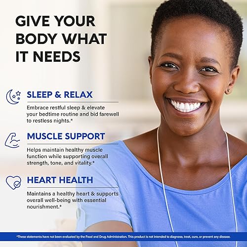 Miniatura 3 de Cápsulas de citrato de magnesio de 1000 mg Suplemento de alta absorción - Soporte para dormir, músculos y corazón - Vegano Sin OMG - Fabricado