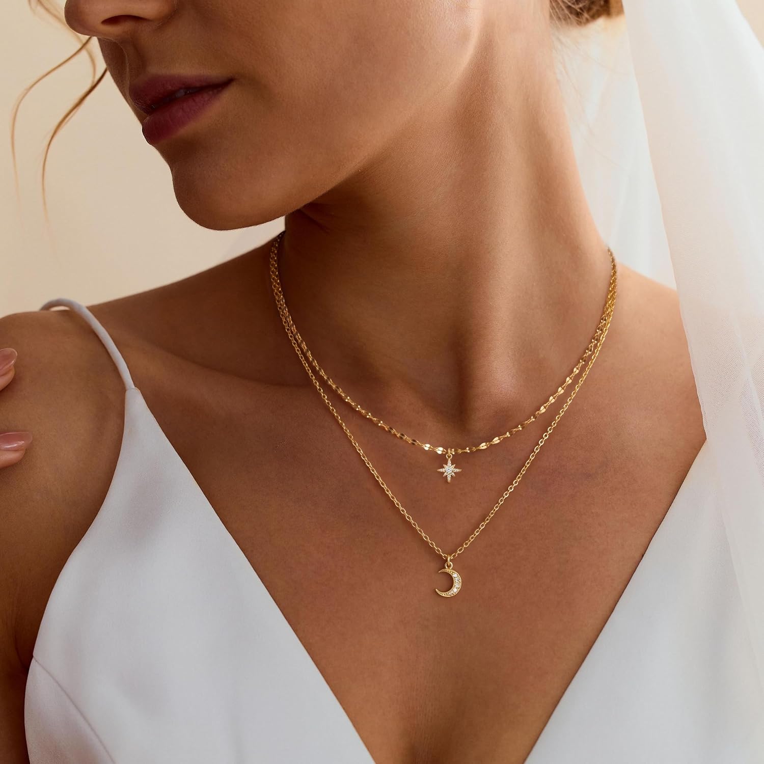 Layered Necklaces for Women, Dainty Gold Necklace Stack Sets