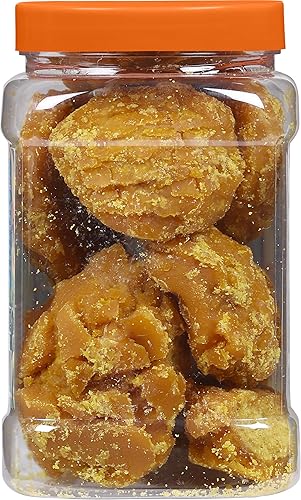 Miniatura 90 de Rani Masala Gur (Jaggery) Azúcar de caña sin refinar indio sin refinar, 17.5 oz (1.1 libras) tarro de PET de 17.64 oz ~ Apto para gluten Vegano