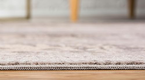 Miniatura 3 de Unique Loom Paris Collection - Alfombra tradicional gris envejecida en tonos pastel (2 pies 2 pulgadas x 3 pies)