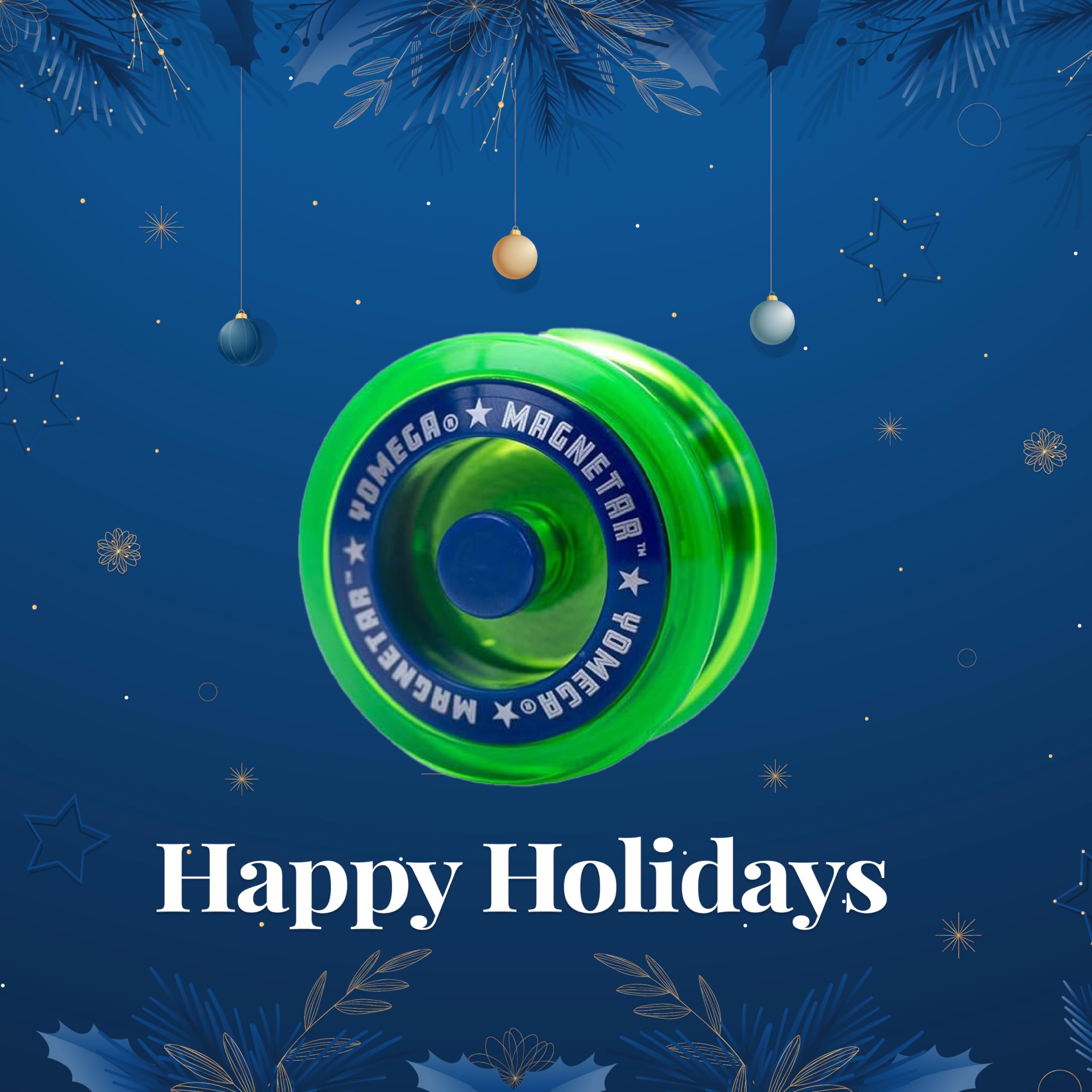 Yomega Magnetar Responsive High Performance Ball Bearing Yoyo. Designed for Intermediate and Advanced String Trick and Looping Play. + Extra 2 Strings. + 3 Months Warranty (Green)