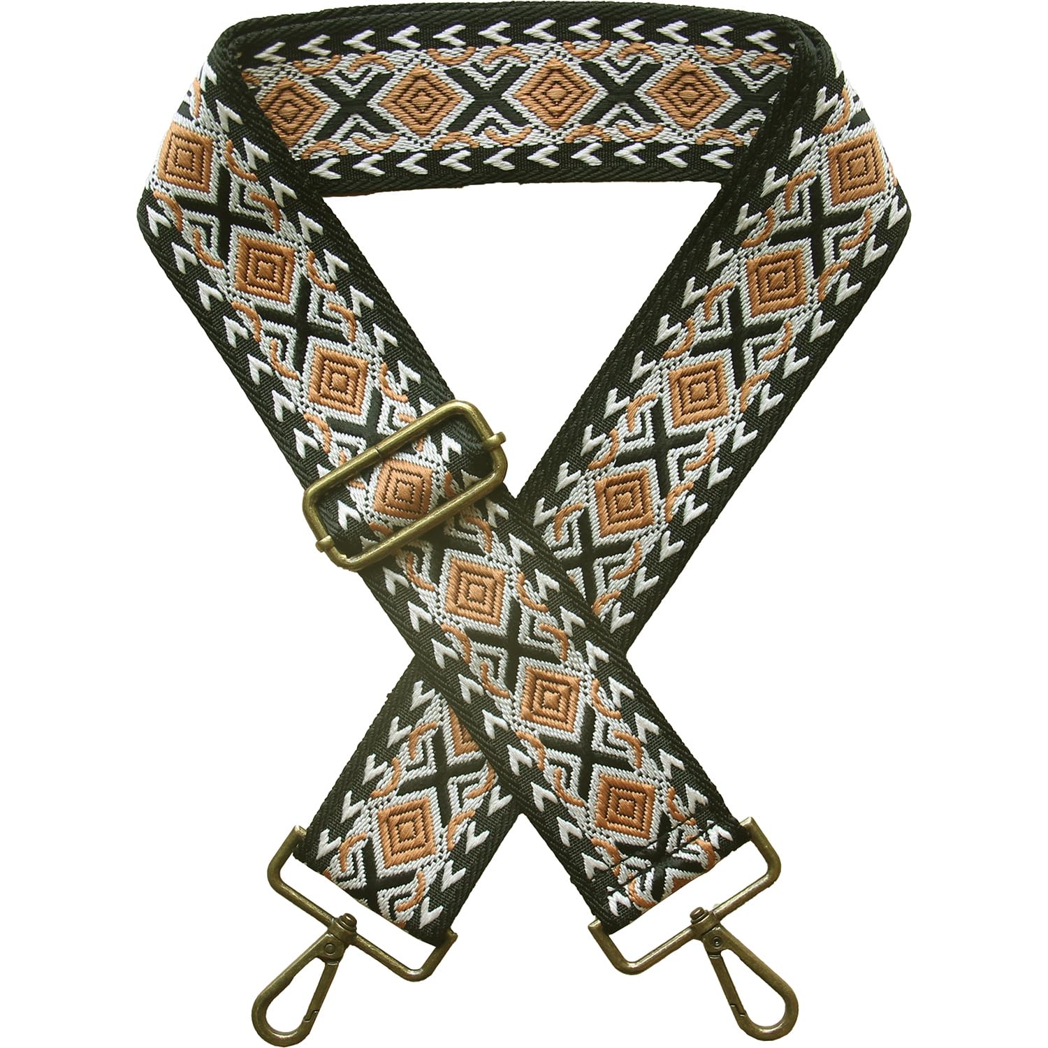 Xundefeng 2" Wide Women's Boho Replacement Handbag Straps for Crossbody Purse Bags Lady Girls Canvas Bag Strap B