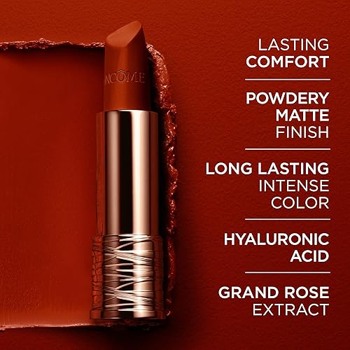 Miniatura 4 de Lancôme L'Absolu Rouge Drama - Lápiz labial mate, acabado mate atrevido, comodidad e hidratación duraderas