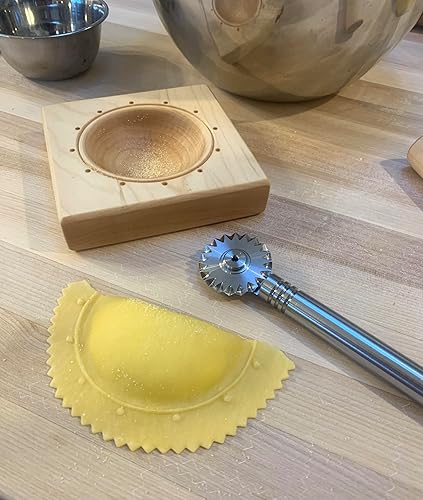 Miniatura 4 de Nonna's cutter, all stainless steel pasta & pastry wheels (Smooth & Fluted pair)