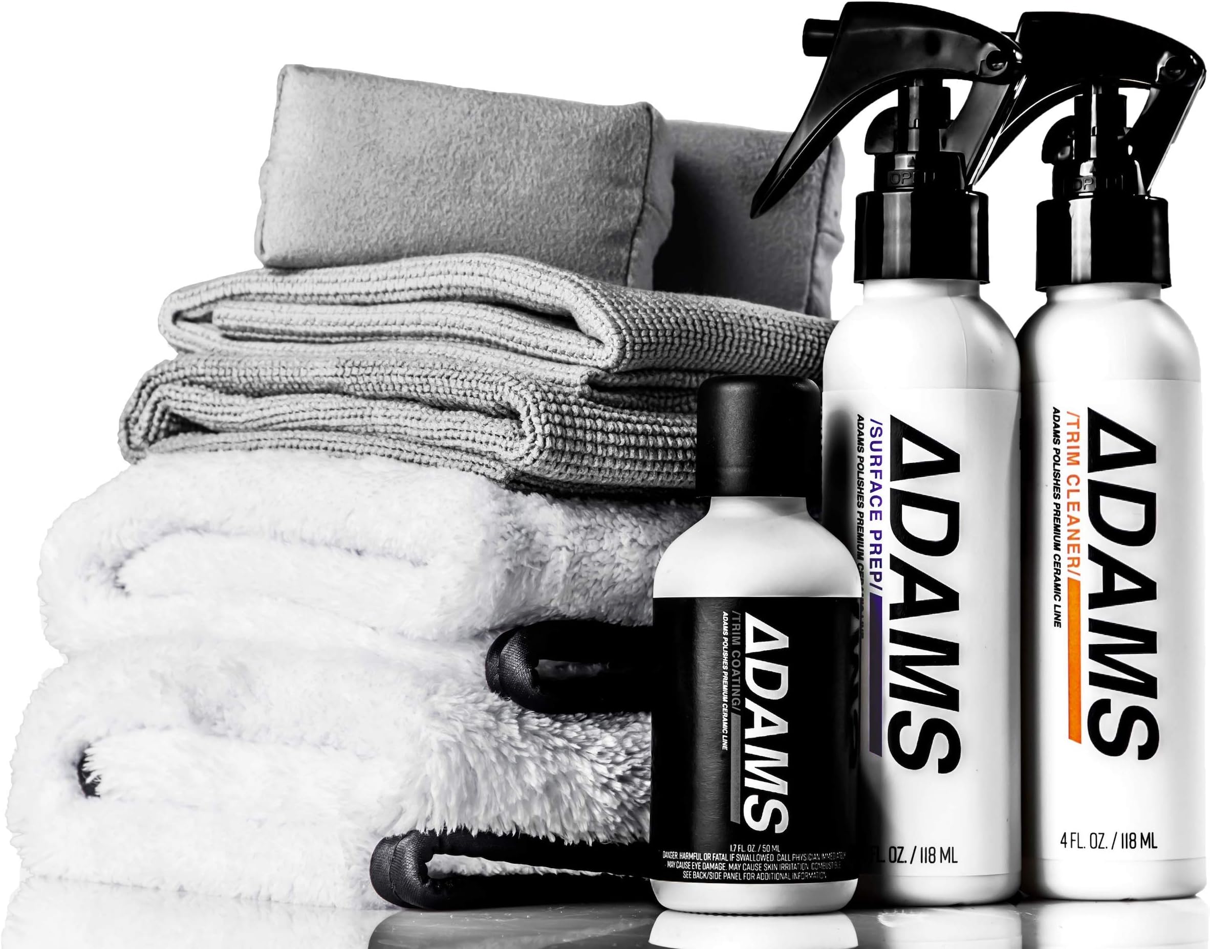 Adam's Ceramic Trim Coating - 5H Hardness Ceramic Coating - Long Lasting Protection That Beads and Repels Water (Complete Kit)