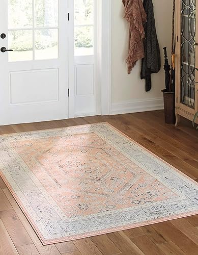 Miniatura 25 de Rugs.com Colección Aurelia Alfombra – Alfombra de Pelo Medio de 3' x 5' Color Aguamarina Perfecta para Salas de Estar, Comedores Grandes, Planos de