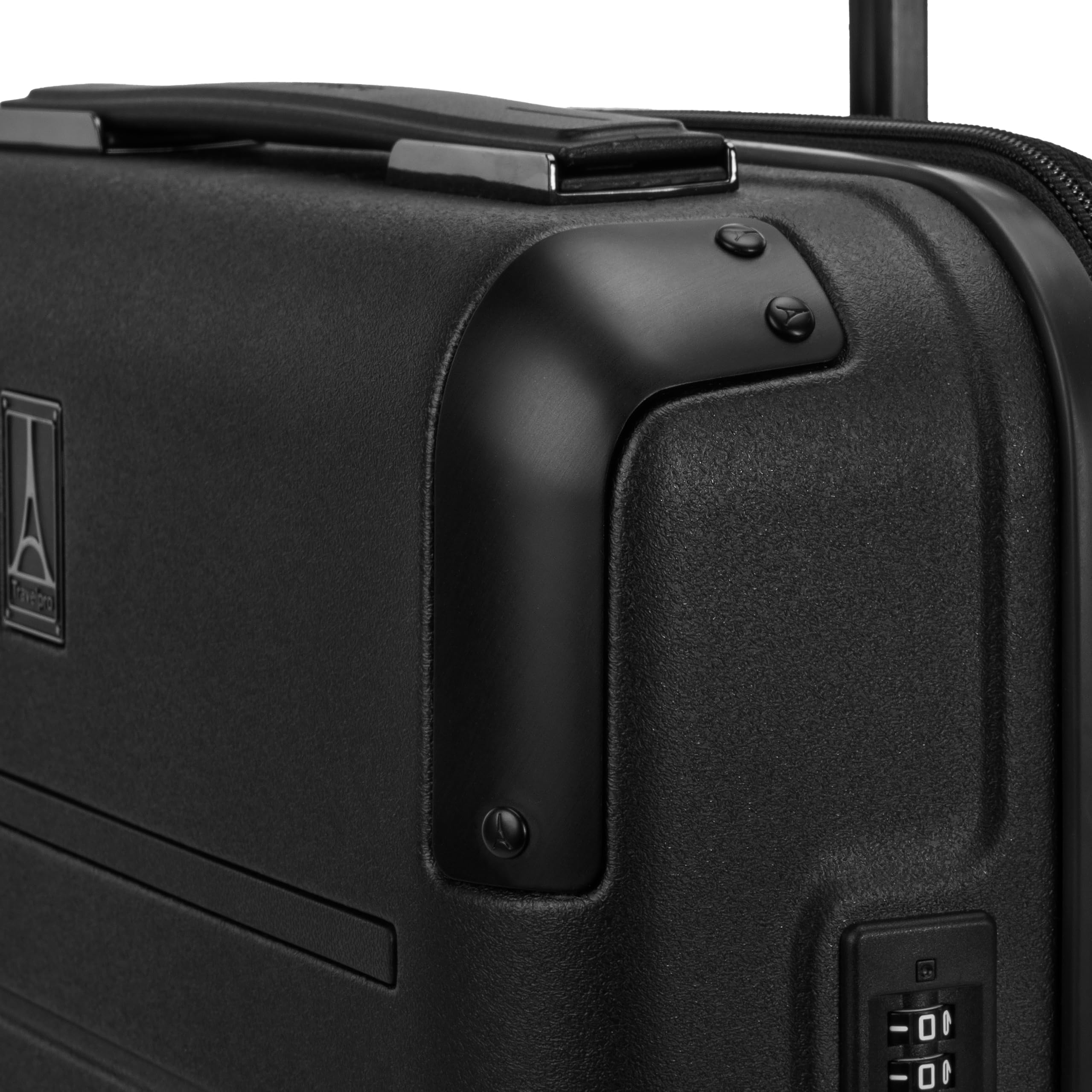 Travelpro Platinum Elite Hardside - Equipaje de Mano expandible, 8 Ruedas, Cerradura TSA, Maleta de policarbonato de Carcasa Dura, Negro Azabache, Equipaje de Mano de 21 Pulgadas