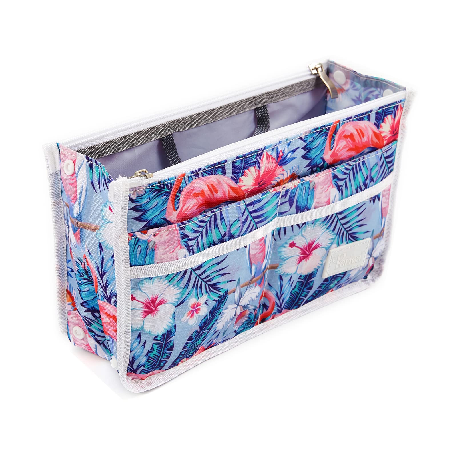 Periea 'Signature' Luxury Handbag Organiser Insert - 3 Sizes - (Seafoam Waves, Large) — view 80