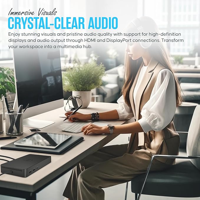 Docking Station Dell WD19 USB C con 130W, HDMI, Dual DisplayPort miniatura 6